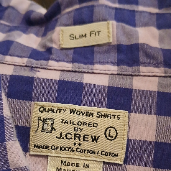 J. Crew Pink and Purple Casual Button Down Shirt - Picture 4 of 4